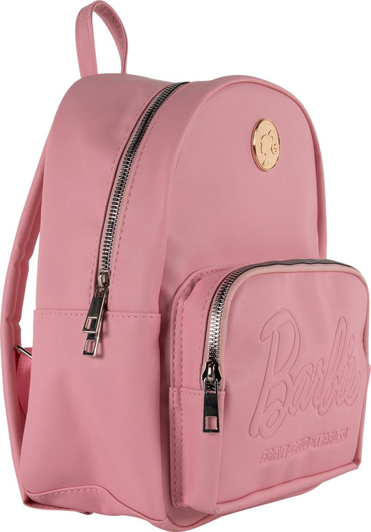 Barbie - Small Backpack - 27 cm x 21 cm - Double Zipper - 3 Compartments