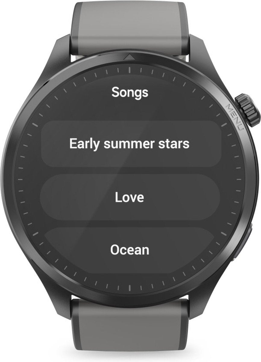 Hama Smartwatch 9000 – Anthracite Smartwatch with Calls, Bluetooth, Dual GPS, AMOLED 36 mm, Waterproof