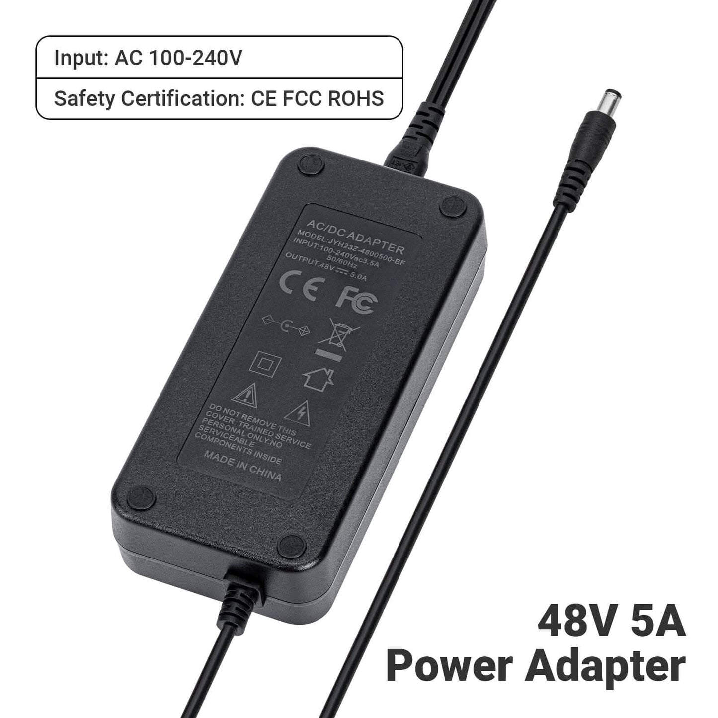 Fosi Audio 48V 5A Netzteil – GaN-Technologie – Kompakt und leise – Für Class-D-Verstärker