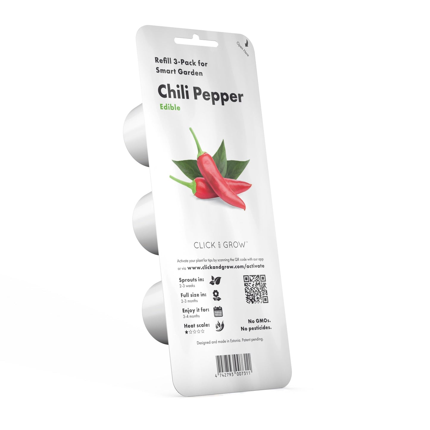 Click & Grow Chilipeper / 3-pack – Voorgezaaide capsules voor slimme binnentuin