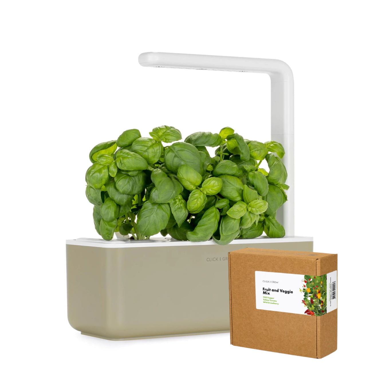 Click & Grow Smart Garden 3 Beige + Basil Mix Refill (9 Capsules)