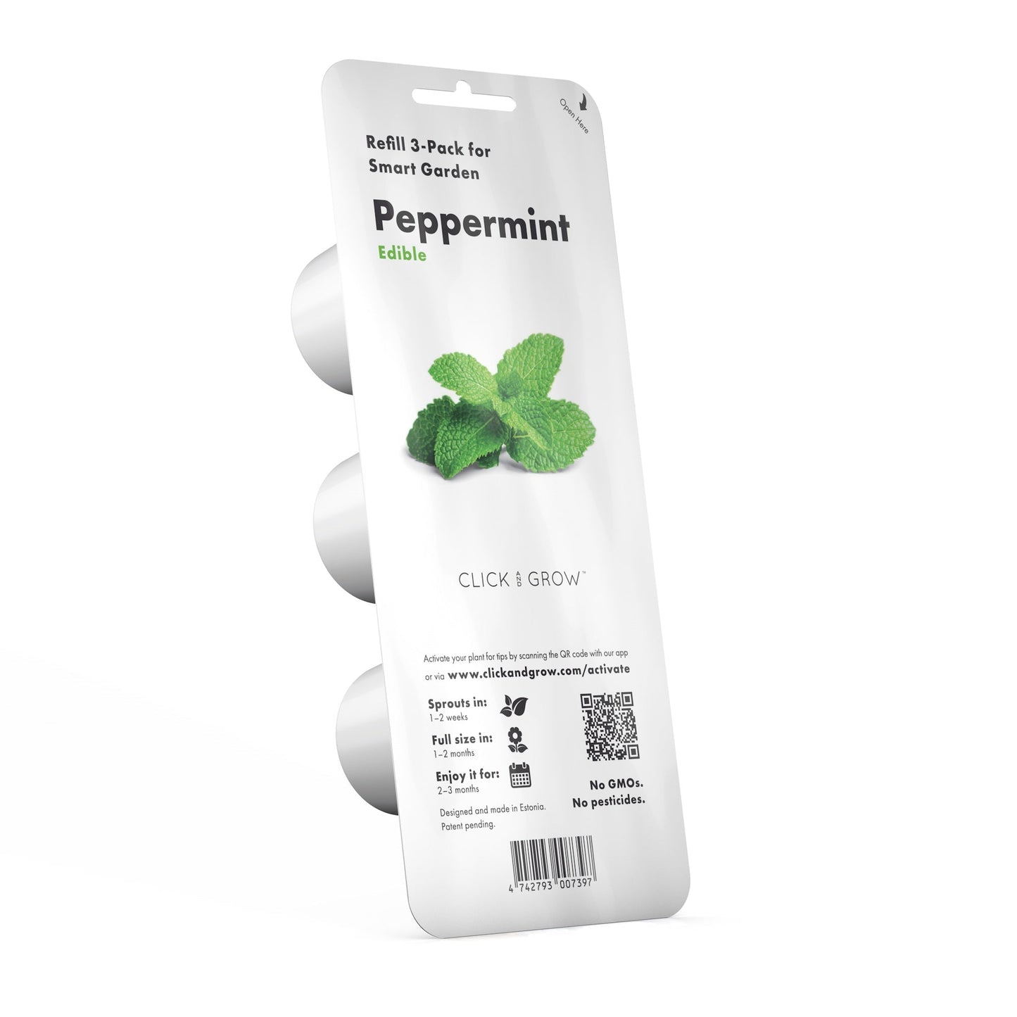 Click & Grow Smart Garden 3 White + Mint Mix Refill (9 Capsules)