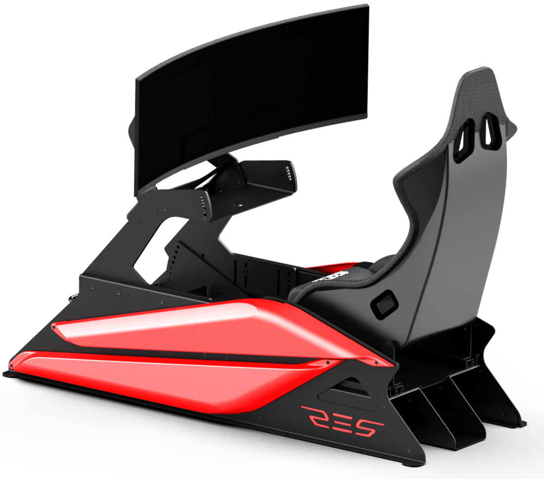 Res-Tech GT Cockpit mit Carbonsitz – Rennsimulationscockpit