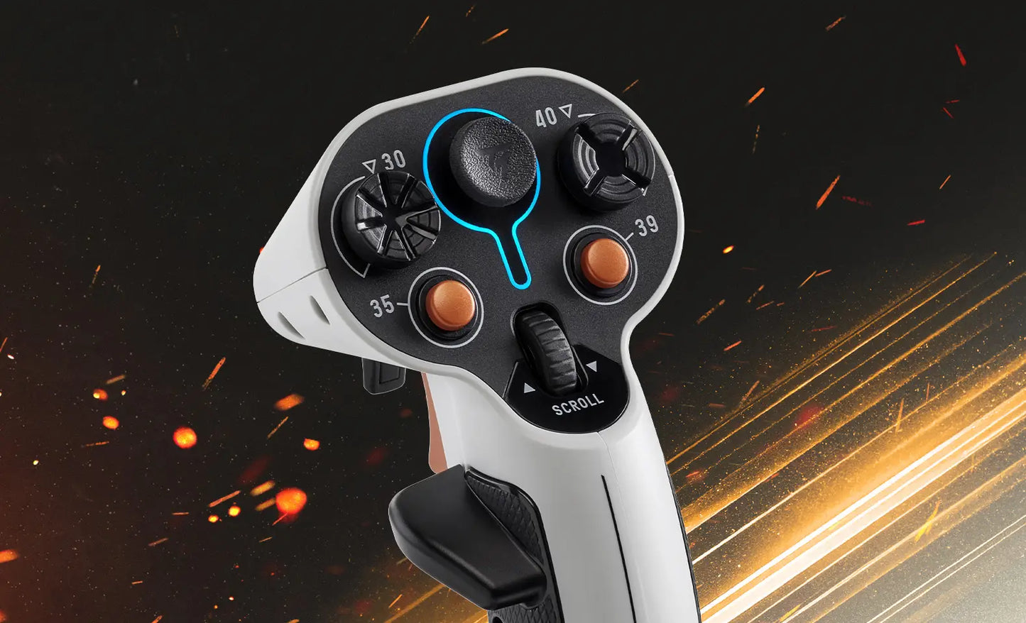 Thrustmaster SOL-R 1 Flightstick – Beidhändig bedienbarer Joystick