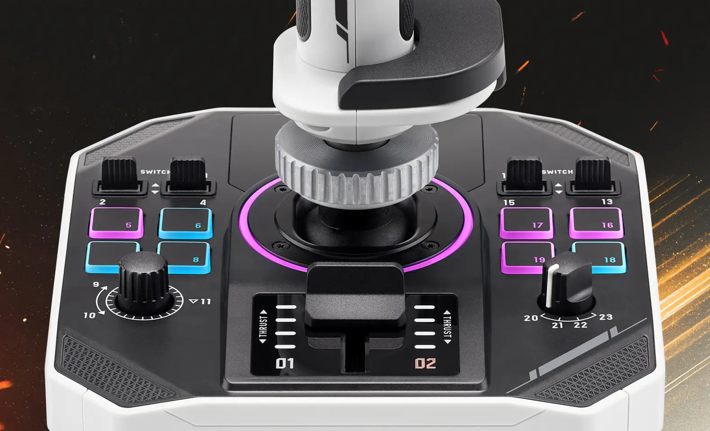 Thrustmaster SOL-R 2 Space Sim Duo – Flugsteuerungssystem – Beidhändig bedienbarer Dual-Joystick – für PC