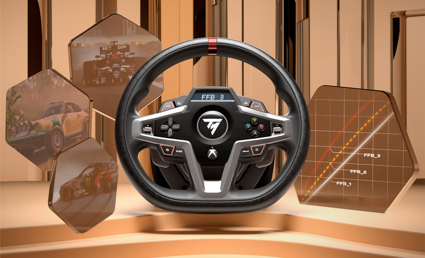 Thrustmaster T248-X - Racing Wheel with 3 Pedals - Force Feedback - PC/Xbox Series X|S
