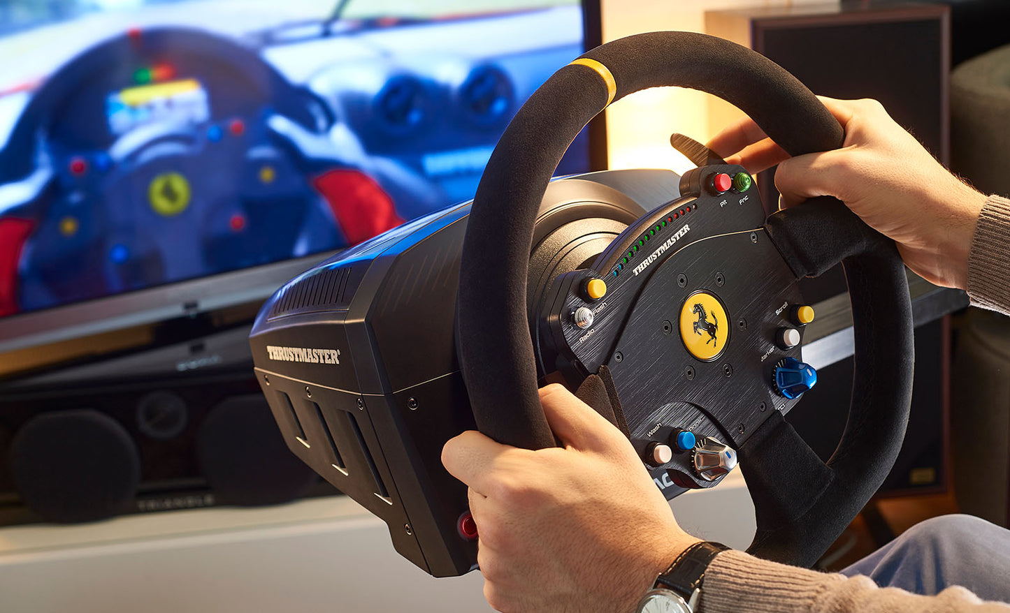Thrustmaster TS-PC Racer Ferrari 488 Challenge Edition - Racestuur - Force Feedback - voor PC / Windows