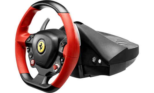Thrustmaster Ferrari 458 Spider - Racing Wheel and Pedals - With Vibration - For Xbox One, Xbox Series S & X