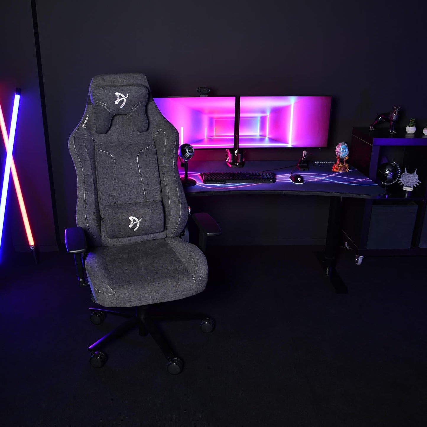 Arozzi Vernazza XL - Extra Large Gaming Chair - SoftFabric Fabric - Dark Grey