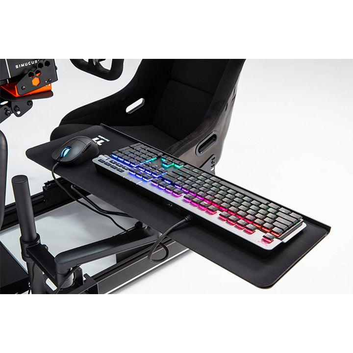 Thermaltake Tastatur- und Mausablage – Tastatur- und Mausablage für Simulationscockpits – Höhen-, neigungs- und drehbar verstellbar – Schwarz