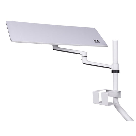 Thermaltake Tastatur- und Mausablage – Tastatur- und Mausablage für Simulationscockpits – Höhen-, neigungs- und drehbar verstellbar – Weiß