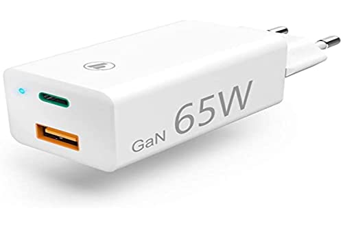 Hama Oplader GaN, USB-C Power Delivery (PD) + USB-A QC3.0, 65W, wit