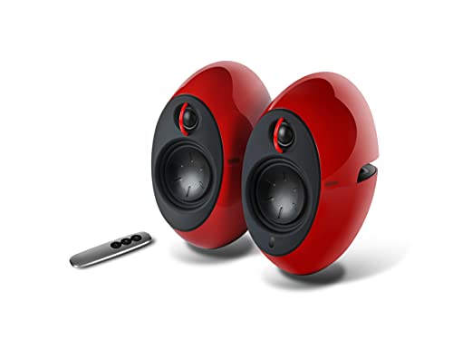 Edifier E25HD Designer-Lautsprecherset mit Bluetooth, Rot, 74 W