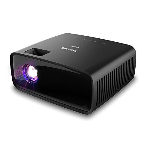 Philips NeoPix 120, Mini-projecteur True HD 720p au Design Ultra-Silencieux et Ultra-Compact avec Son 2.1