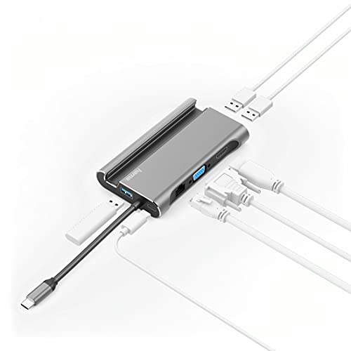 Hama 7in1-USB-C--dockingstation for 3x USB-A 3.1, HDMIO, VGA, LAN, USB-C (PD)