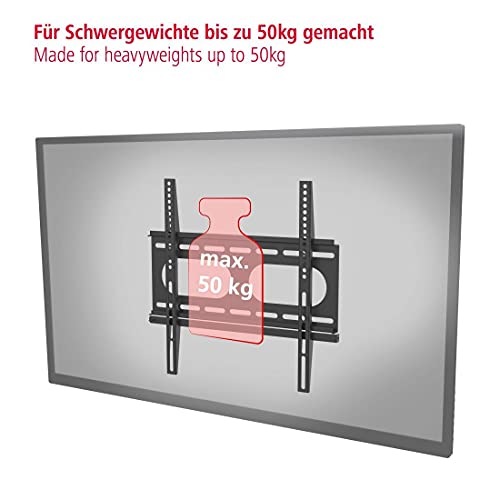 Hama Tv-muurbeugel fix ultra plat 3 sterren VESA 400x400 zwart