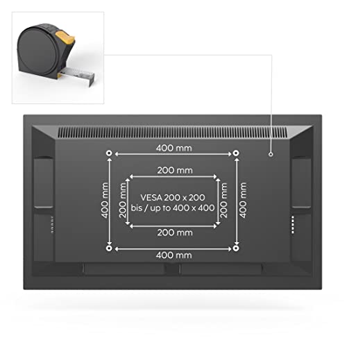 Hama TV-muurbeugel volledig beweegbaar 3 sterren 2 armen VESA 400x400 zwart