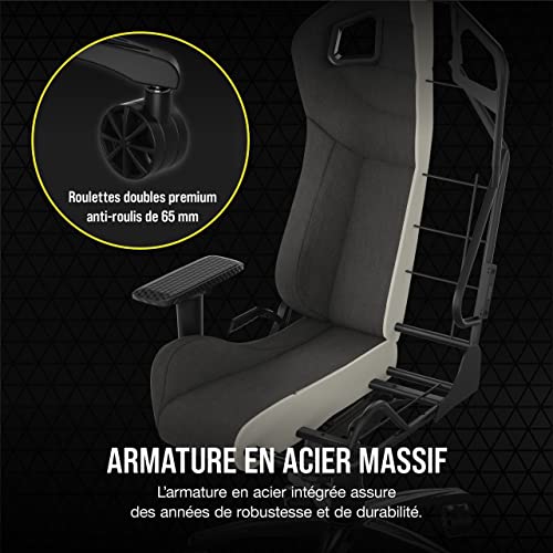 Corsair T3 Rush Chaise de Jeu, Charcoal & Grey