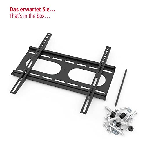 Hama Tv-muurbeugel fix ultra plat 3 sterren VESA 400x400 zwart