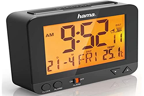 Hama Radiogestuurde wekker RC 550, met nachtlicht-functie