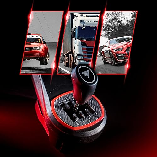 Thrustmaster TH8S Shifter Add-On, levier de vitesse 8 rapports pour volant de course, compatible PlayStation, Xbox et PC