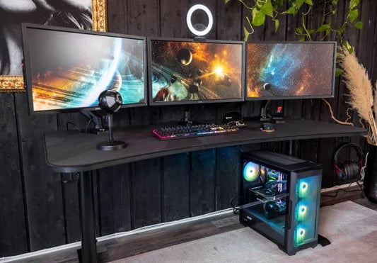 Arozzi Arena Gaming Desk - Dark Gray