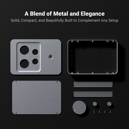 Fosi Audio GR70 – Amplificateur casque à tubes / Preampli Hi-Fi – Double triode 5654W – Contrôle graves/aigus – Entrée RCA – Noir