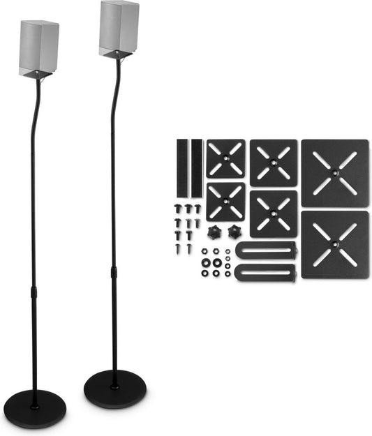 Hama Height-Adjustable Speaker Stand – Universal – With Cable Management