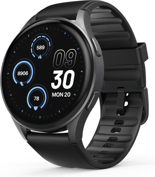 Hama Smartwatch 8900 – Black Smartwatch with Phone Function, GPS, AMOLED Display, Waterproof &amp; 110+ Sports Modes