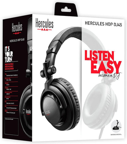 Hercules HDP DJ45 : Casque pour DJ