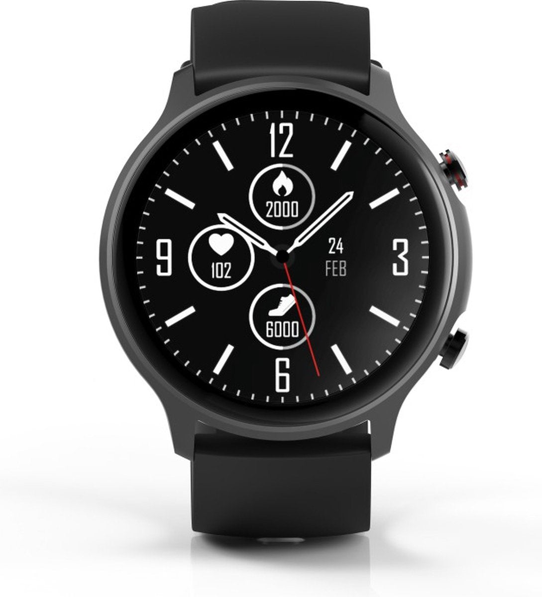 Hama Smartwatch "Fit Watch 6910" - gezondheidstracking, waterdicht, notificaties - 44 mm