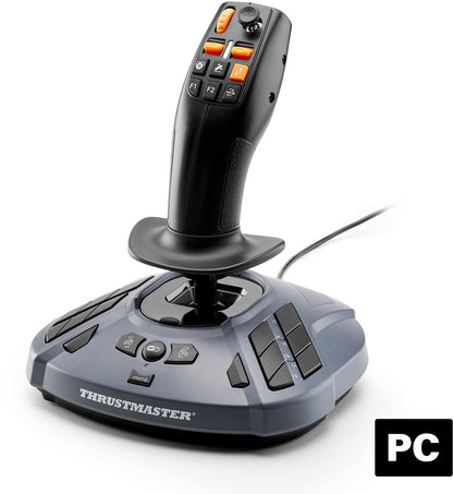 Thrustmaster T128 SimTask Pack – Volant de course + FarmStick – Ensemble complet avec support pour simulateurs agricoles – PC