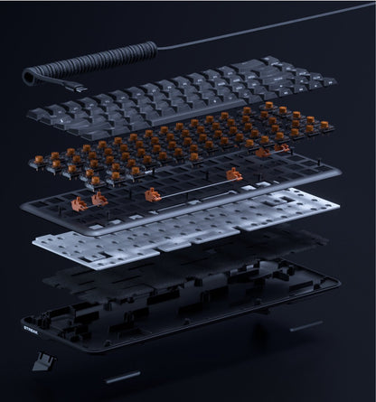 Fnatic STREAK65 LP – Mechanisch low-profile gamingtoetsenbord – USB – QWERTY US International – Zwart