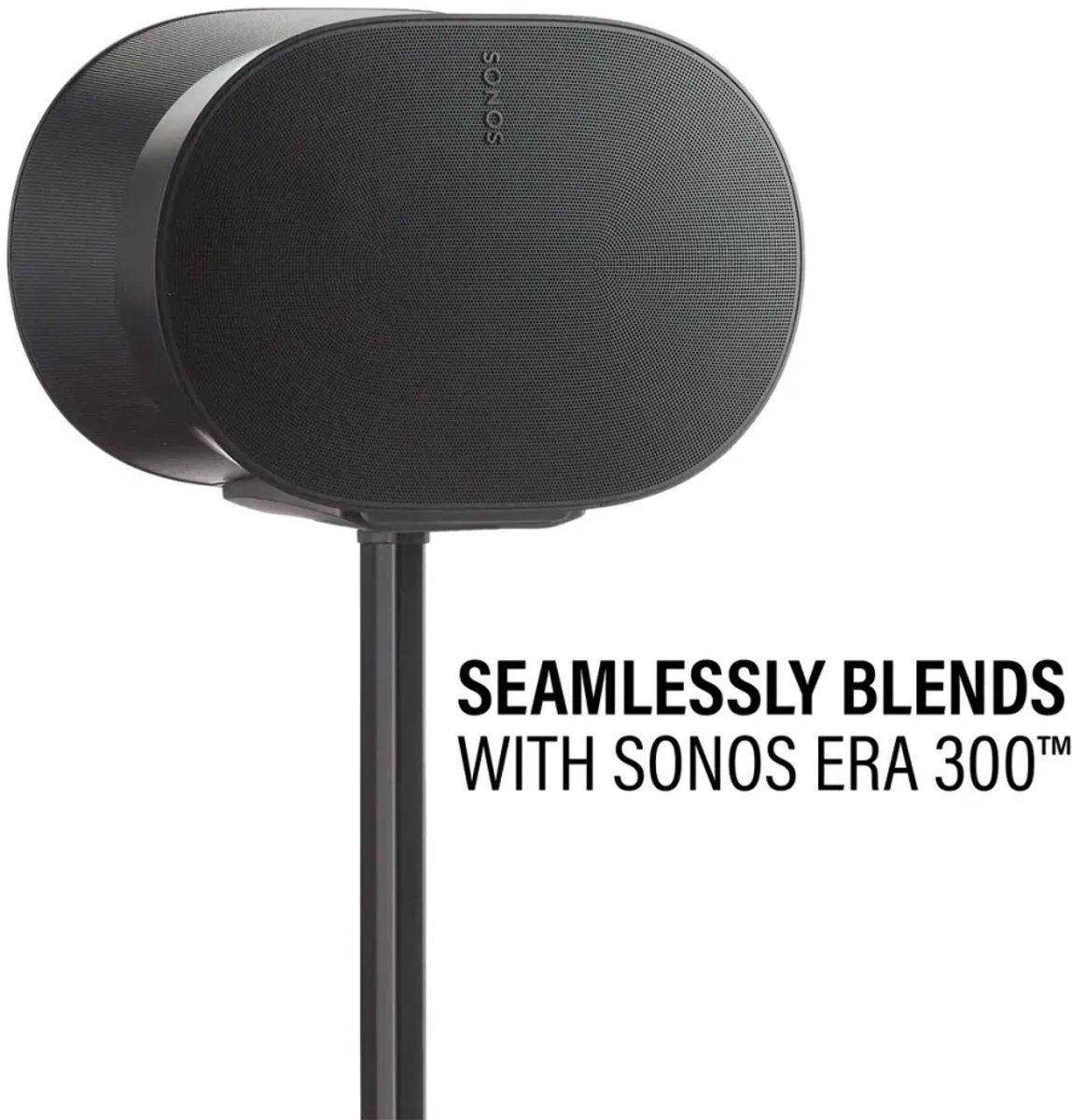 Sanus Pied d’Enceinte Réglable WSSE3A1-B2 pour Sonos Era 300 – Noir
