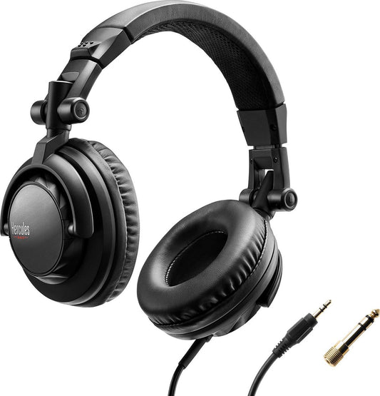 Hercules HDP DJ45 – Professionele DJ-koptelefoon met 40 mm drivers, comfortabel over-ear ontwerp en verstelbare functies