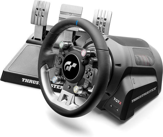 Thrustmaster T-GT II - Volant de course avec 3 pédales - Officiel Gran Turismo - Force Feedback – Pour PS5, PS4, PC