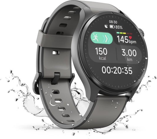 Hama Smartwatch 9000 – Anthracite Smartwatch with Calls, Bluetooth, Dual GPS, AMOLED 36 mm, Waterproof