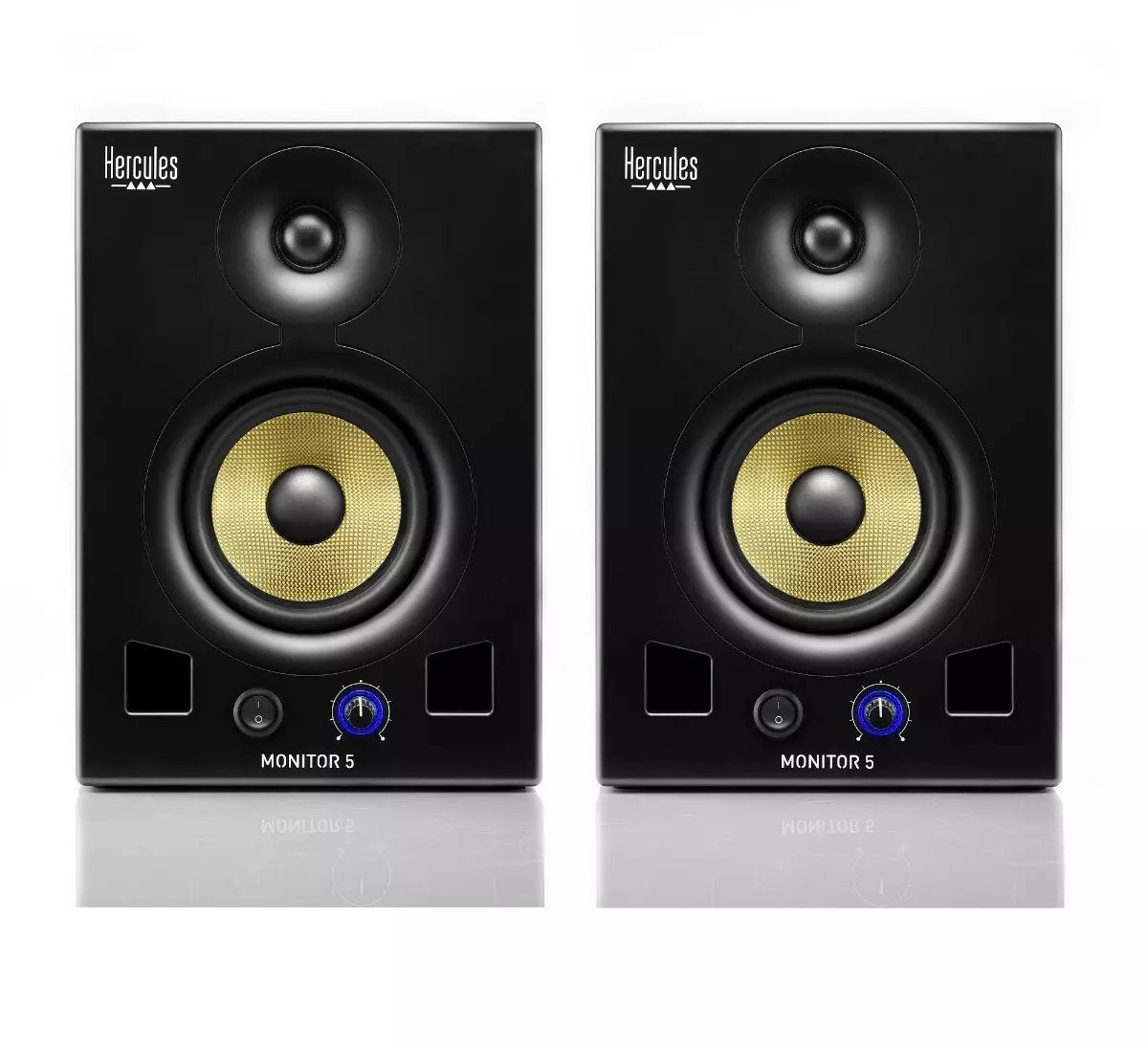 Hercules Monitor 5 – Hoogwaardige 2-weg actieve studiomonitors met 5-inch drivers voor nauwkeurige audio