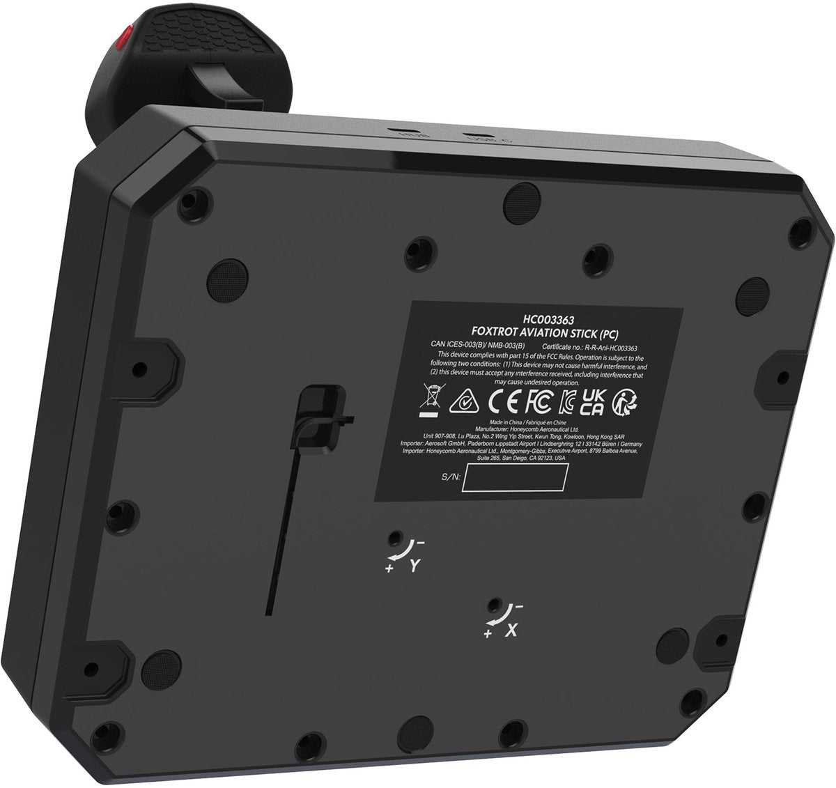 Honeycomb Foxtrot Aviation Stick – Joystick d’aviation avec système de résistance – PC/Mac