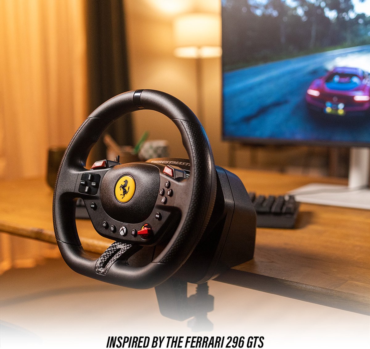 Thrustmaster T98 Ferrari 296 GTS - Racestuur met pedalen - Xbox Series & PC