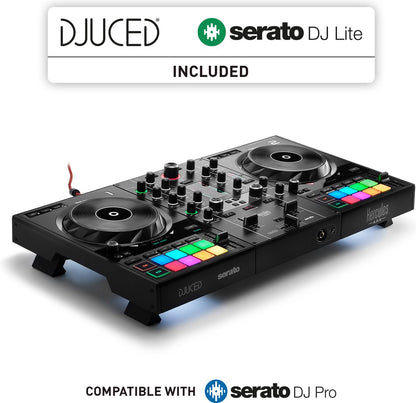 Hercules DJ Control Inpulse 500 + Casque DJ Hercules HDP DJ60 – Contrôleur + Casque DJ – Noir
