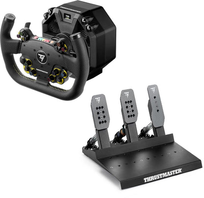 Thrustmaster T598 Servo Base + EVO Racing 31U Leather + Raceline Pedals III LC – Direct Drive Sim Racing Kit – PC / PS4 / PS5