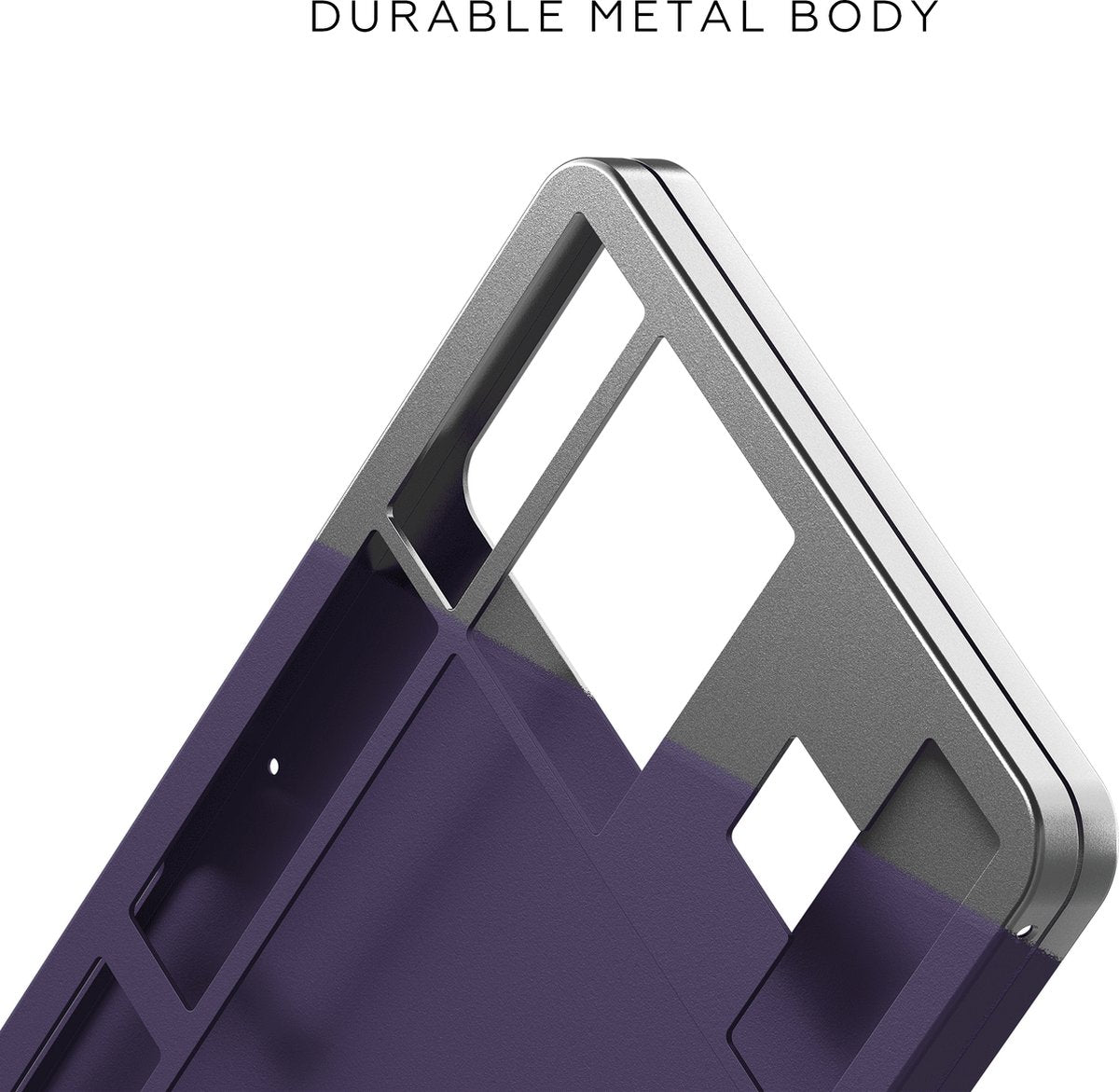 Dark Project ALU87A – ISO (DE) Mechanische Gaming-Tastatur – Lila/Weiß