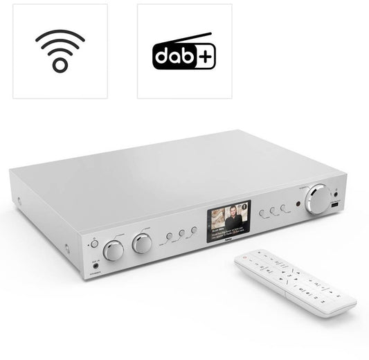 Hama Hifi‑tuner DIT2105SBTX DAB+/Radio Internet/Bluetooth® RX & TX/App – Argent