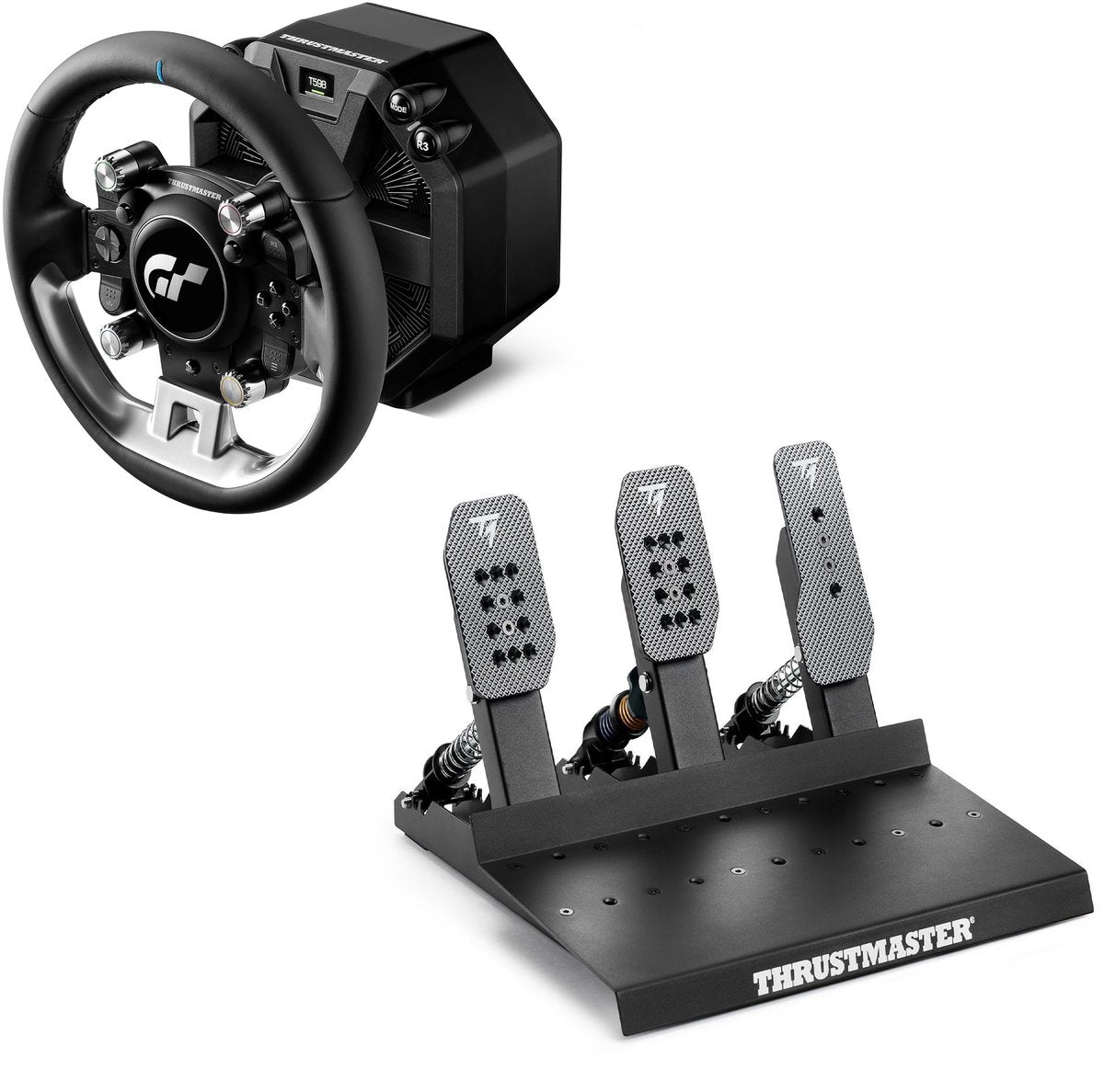 Thrustmaster T598 Servo Base + GT Wheel Add-On + Raceline Pedals III LC – Direct Drive Sim Racing Kit – PC / PS4 / PS5
