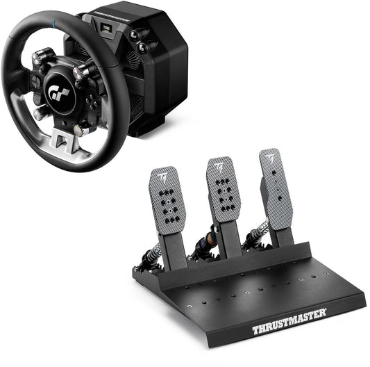 Thrustmaster T598 Servo Base + GT Wheel Add-On + Raceline Pedals III LC – Kit simracing Direct Drive – PC / PS4 / PS5