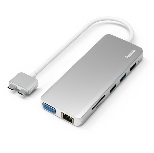 Hama USB-C Hub Multiport - 12 ports - pour Apple MacBook Air et Pro
