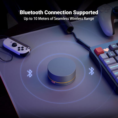 Fosi Audio VOL20 Contrôleur de Volume Bluetooth – Molette USB Multimédia pour PC, Jeux, Audio de Bureau et Home Cinéma