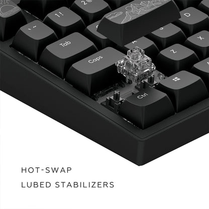 Dark Project ALU Terra Nostra – ISO (DE) Mechanische Gaming-Tastatur – Schwarz