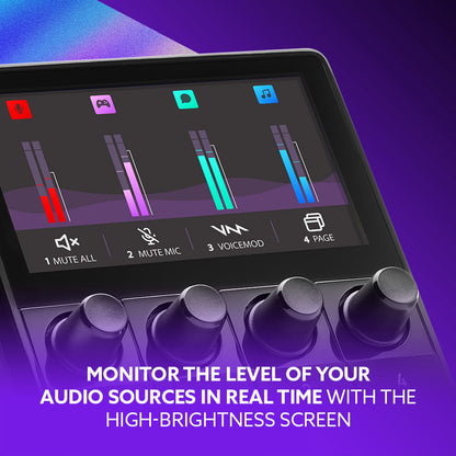 Hercules Stream Kit de démarrage – Kit audio pour streaming avec contrôleur Stream 100, micro USB HUD-600 et 3 mois d'abonnement Voicemod Pro